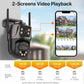 Caméra De Surveillance Extérieure Double Objectif 4K Wi-Fi