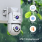 Caméra De Surveillance Extérieure PTZ Double Objectif 4K