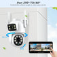 Caméra De Surveillance Extérieure PTZ WiFi Double Objectif 4K