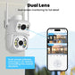 Caméra De Surveillance Wi-Fi PTZ Double Objectif 4K